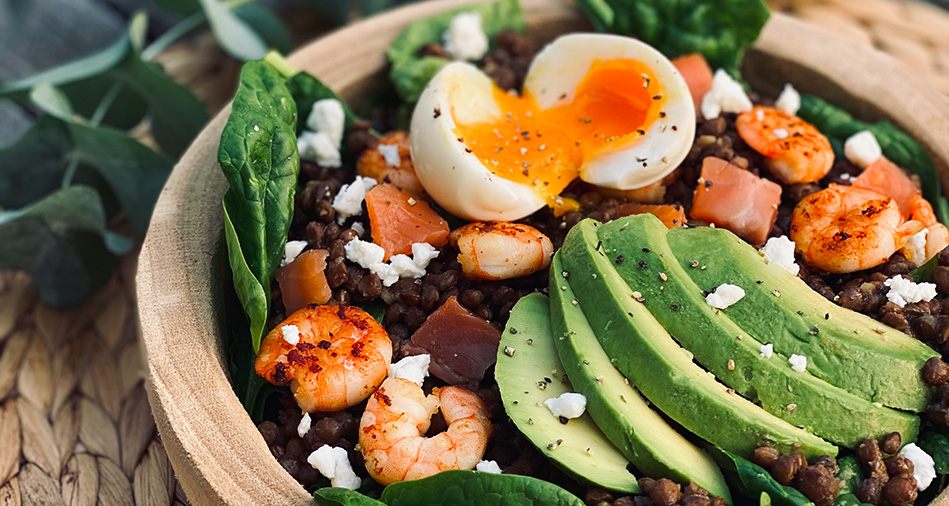 Salade de lentilles